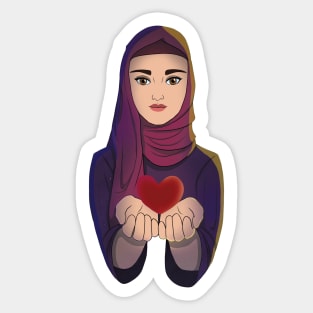 We All Have a Heart - Muslim Sticker